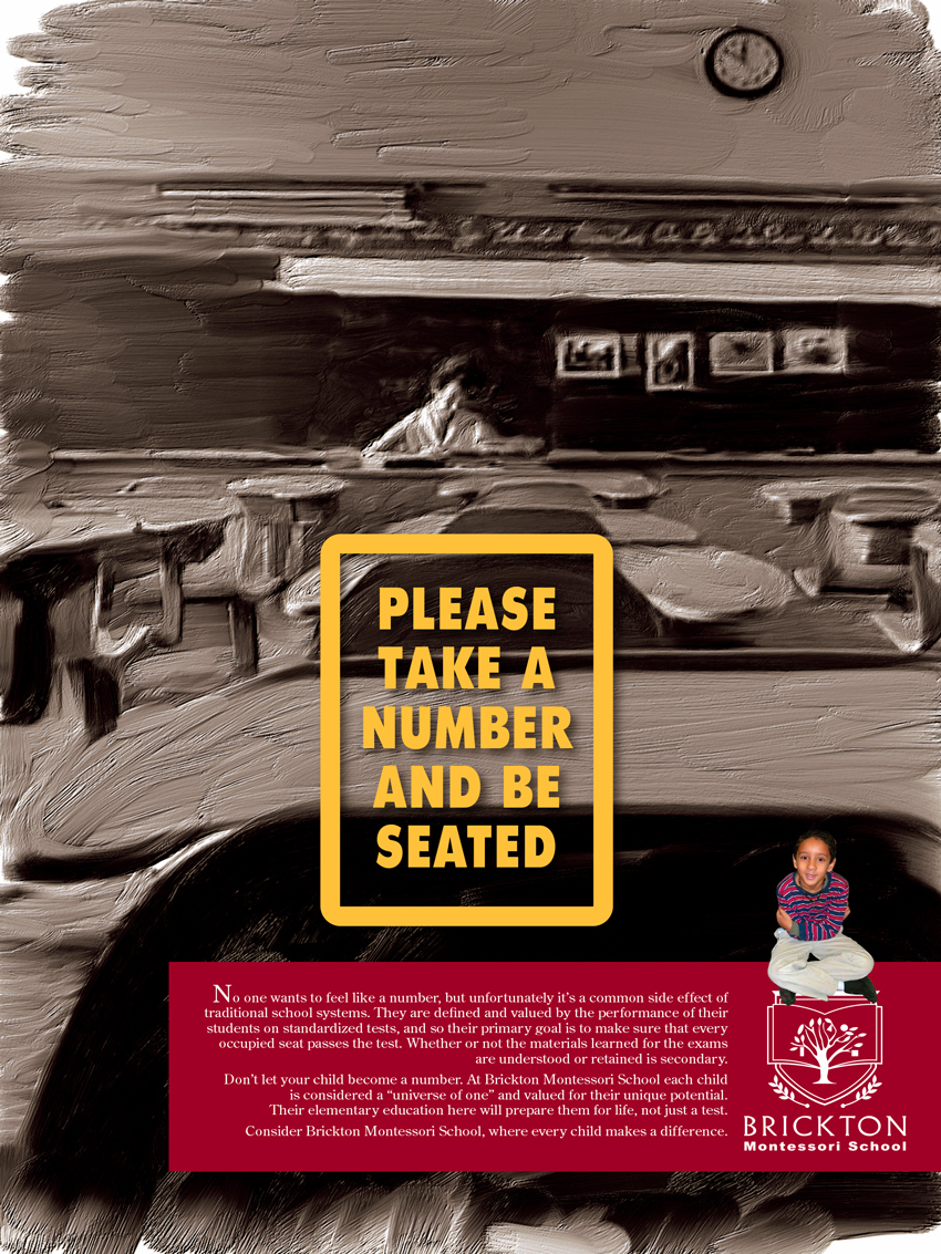 please take a number ad